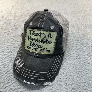 Bad Decision Hat Women Baseball Cap One Size NG Distressed County me in